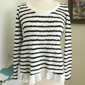 *Anthroplogie* Striped Top Sz S